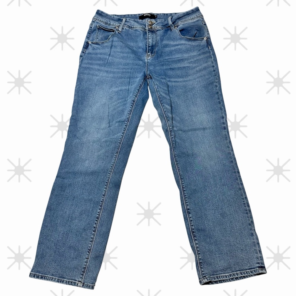 Hudson Bootcut Jeans  Light Wash Stretch Denim Mid Rise Classic Fit Size 12